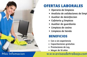 Se busca personal de limpieza