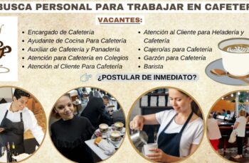 cafeteria busca trabajadores